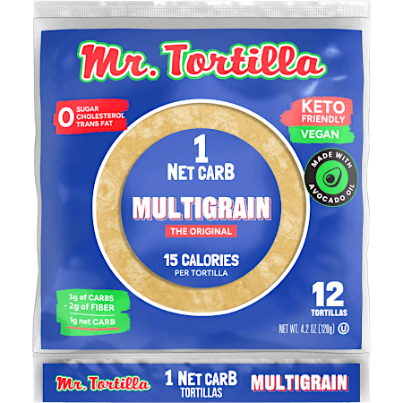 1 Net Carb Mini Tortilla - Multigrain